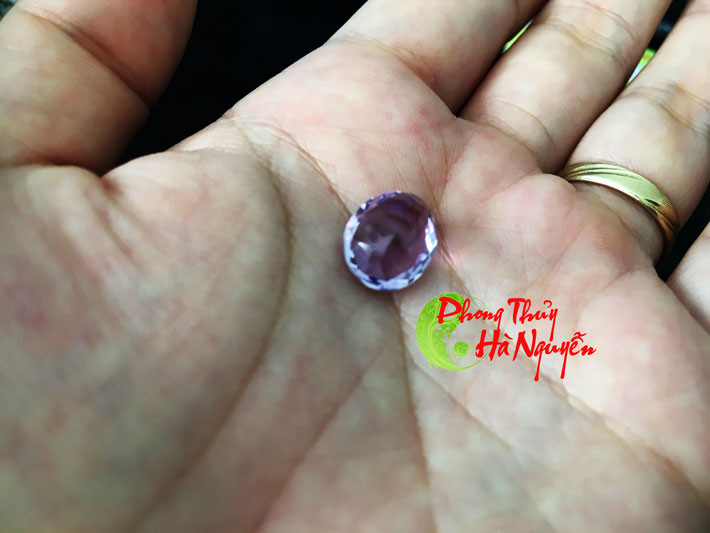 mặt nhẫn thạch anh tím hai màu
